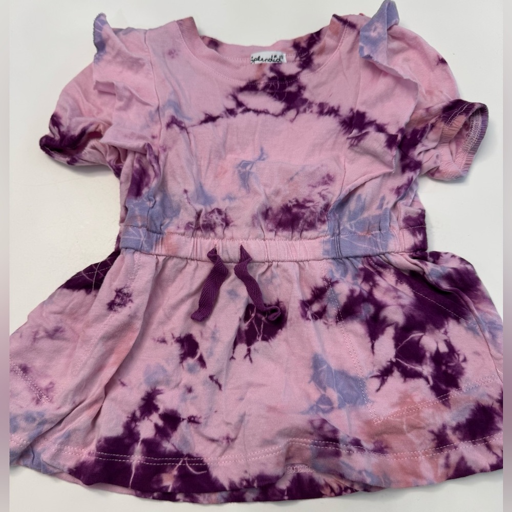 Splendid Pink and Purple Tie-Dye Top